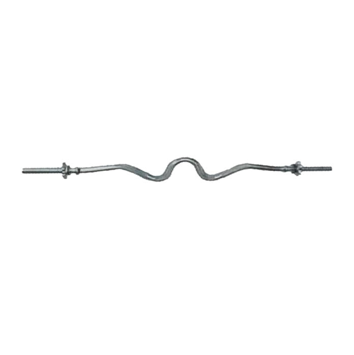 Lux Zigzag Bar 120cm + 15kg Colored Hoops