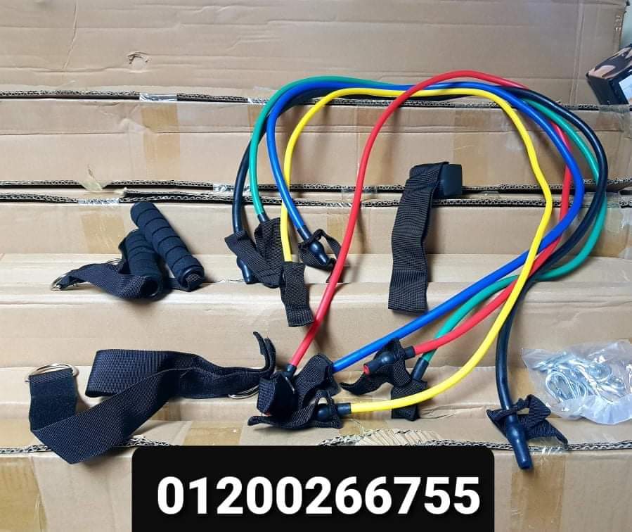 Complete resistance rope set with cable