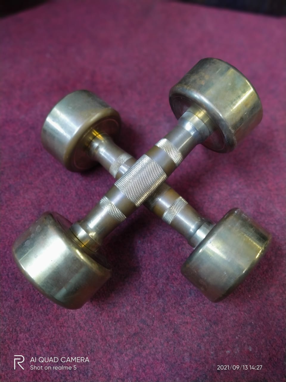 Golden dumbbell
