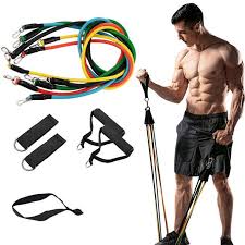 Complete resistance rope set with cable